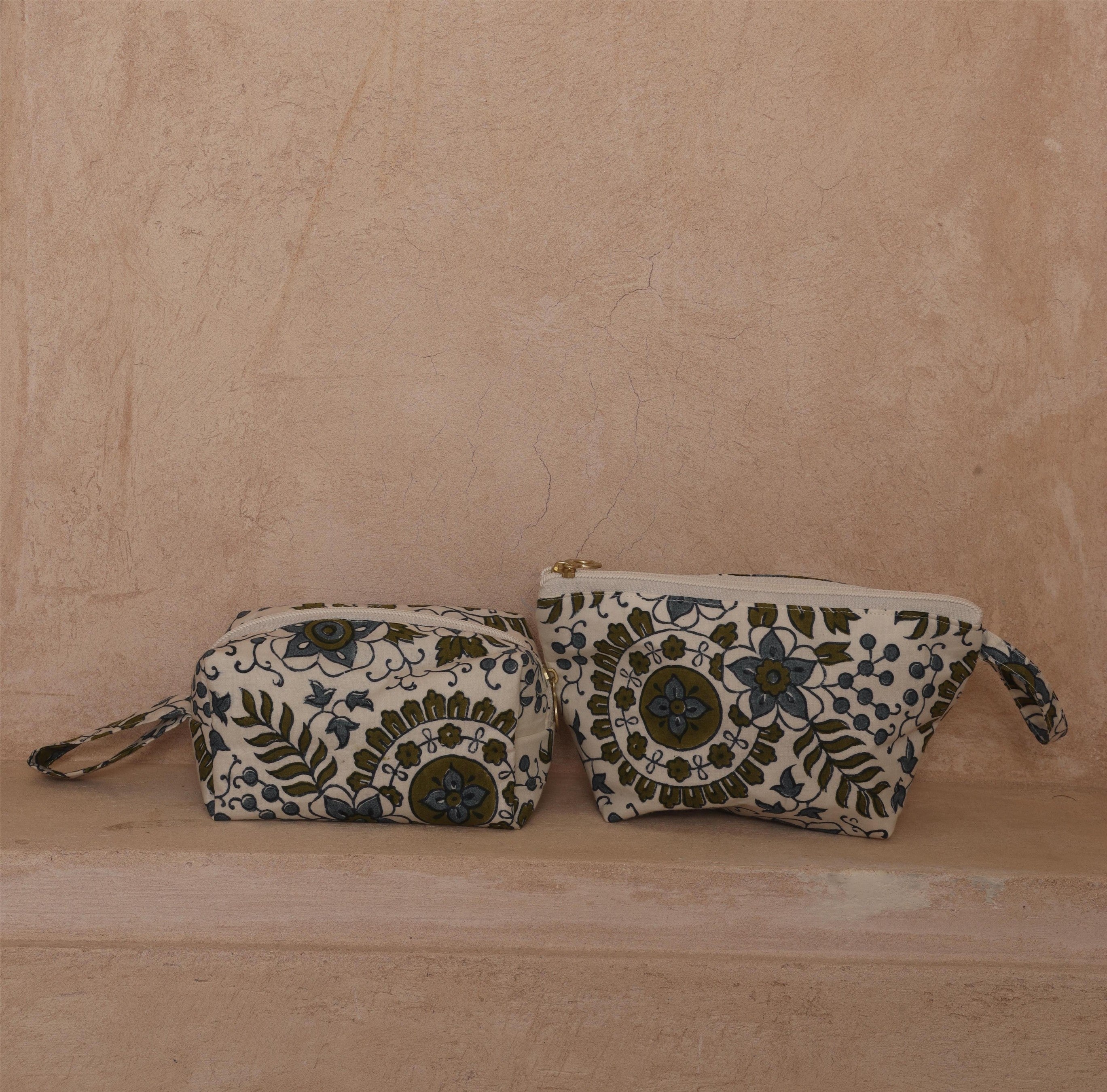 Handblock Quilted Cotton Pouch Set – The Only Organiser You’ll Ever Need